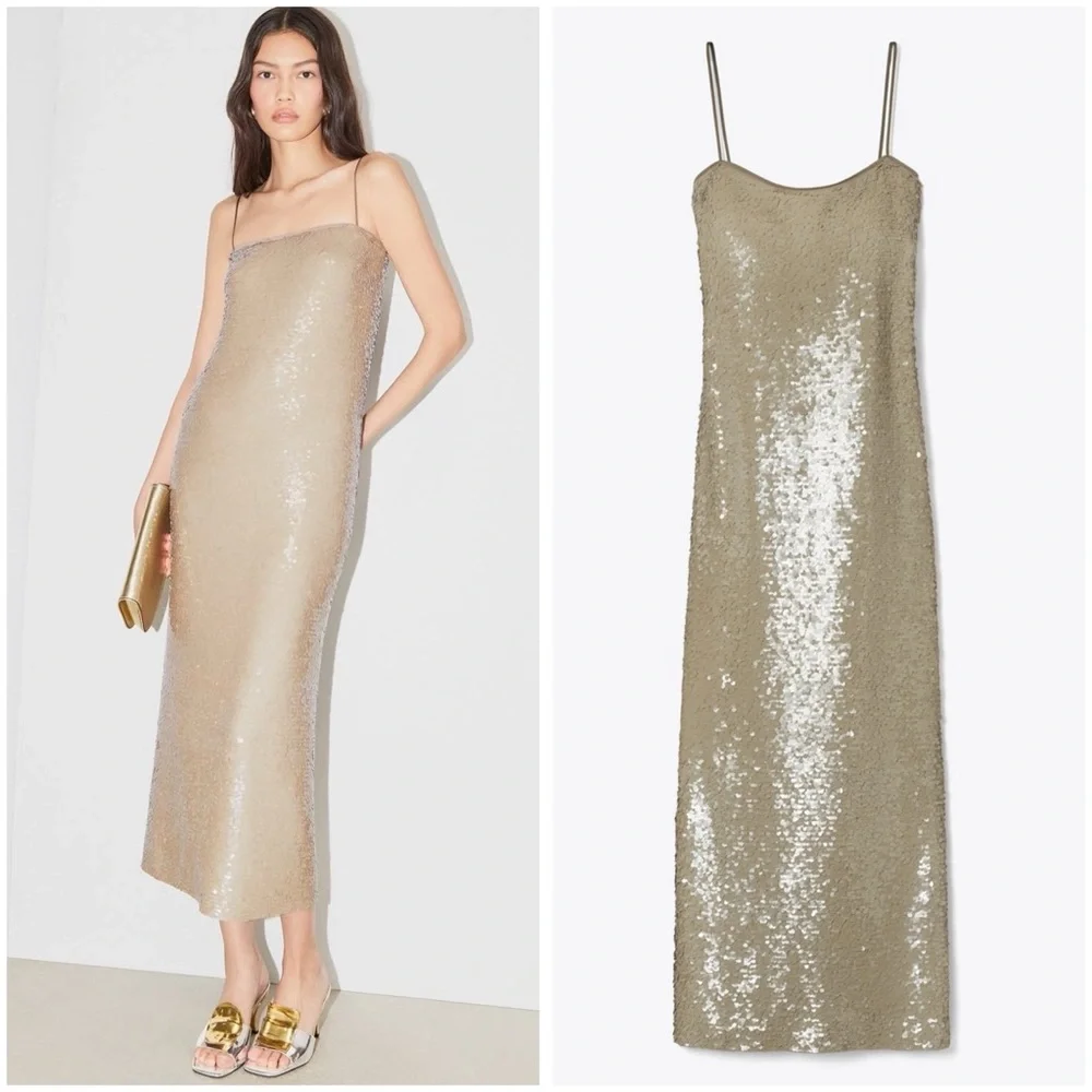 NWT Tory Burch SEQUINS MESH DRESS $1,698 6